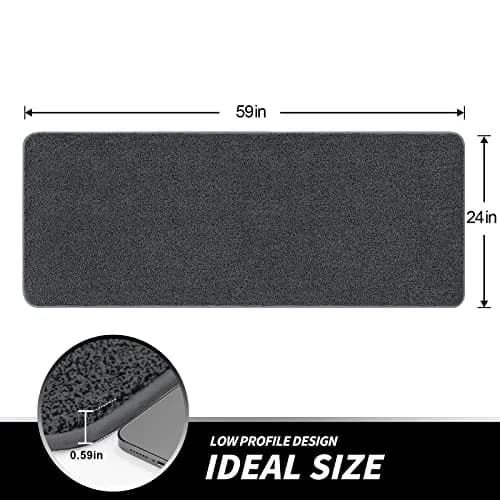LINLA Indoor Doormat 59"x24" Absorbs Mud & Water, Non Slip, Easy to Clean, Durable for High Traffic Entryways thumbnail 2