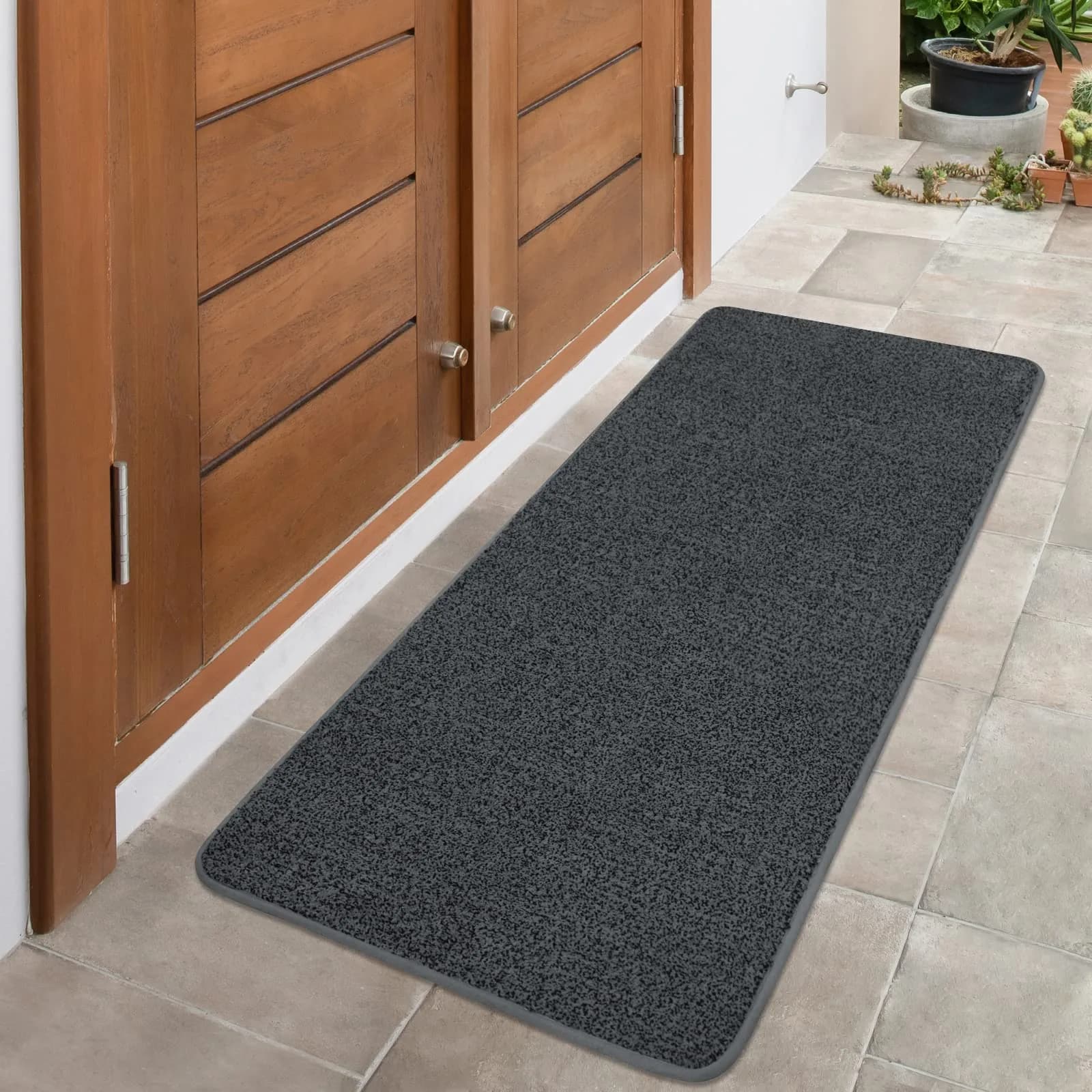 LINLA Indoor Doormat 59"x24" Absorbs Mud & Water, Non Slip, Easy to Clean, Durable for High Traffic Entryways - main product image