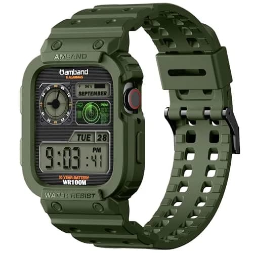 amBand Compatible with Apple Watch 42/44/45mm | Rugged Military Shockproof Band for iWatch Series 1-9 & SE thumbnail 2