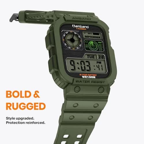 amBand Compatible with Apple Watch 42/44/45mm | Rugged Military Shockproof Band for iWatch Series 1-9 & SE thumbnail 3