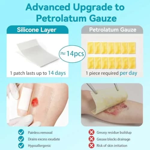 Dimora Silicone Wound Contact Layer 10 pcs | Non-adhering, Transparent, 7.5cm x 10cm thumbnail 4