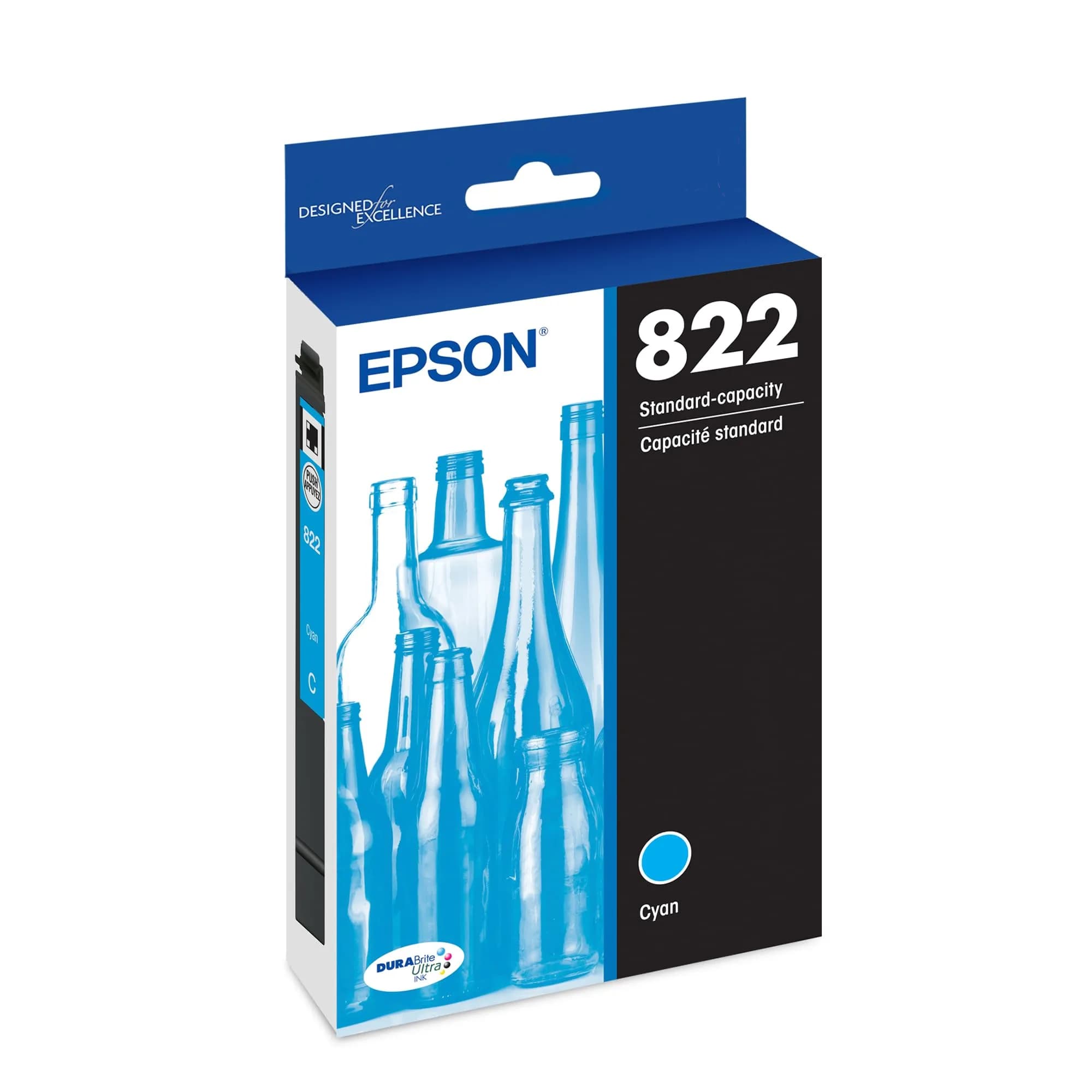 Epson 822 Cyan Ink Cartridge | High-Speed Pigment Ink for Epson Printers — Cyan