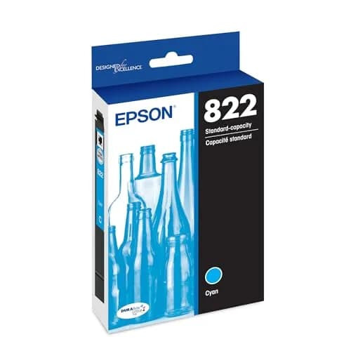 Epson 822 Cyan Ink Cartridge | High-Speed Pigment Ink for Epson Printers - main product image