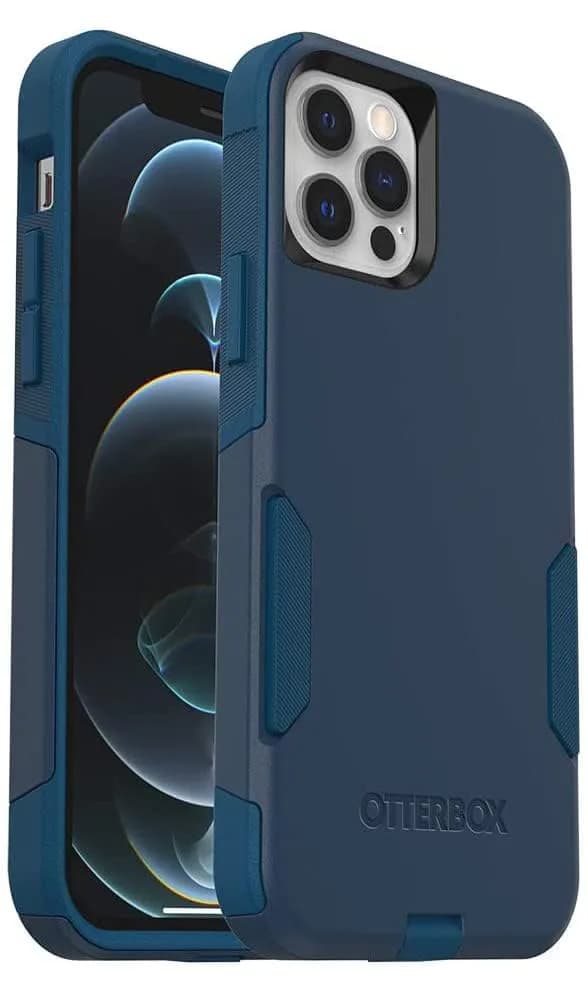 OtterBox Commuter Series Case for iPhone 12 & 12 Pro - Blue | Impact-Absorbing Dual-Layer Design — Blue