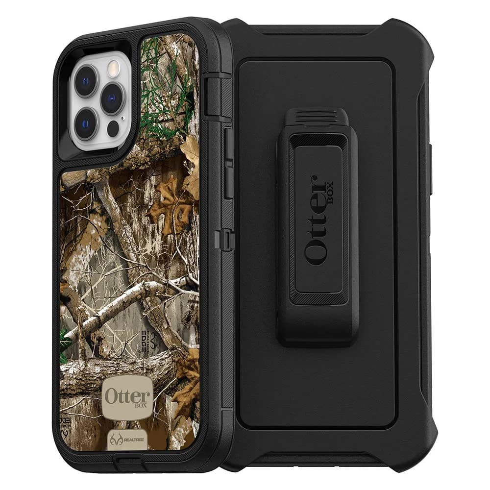 OtterBox Defender Series Case - Realtree Edge for iPhone 12 & 12 Pro | Rugged & Durable, Drop+ Certified — Realtree Edge
