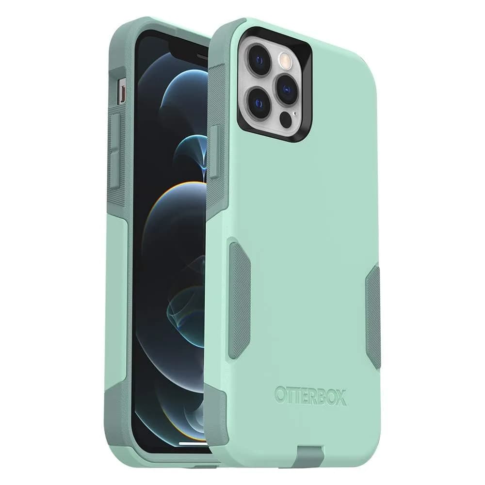 OtterBox Commuter Series Case for iPhone 12 & 12 Pro - Blue | Impact-Absorbing Dual-Layer Design — Teal