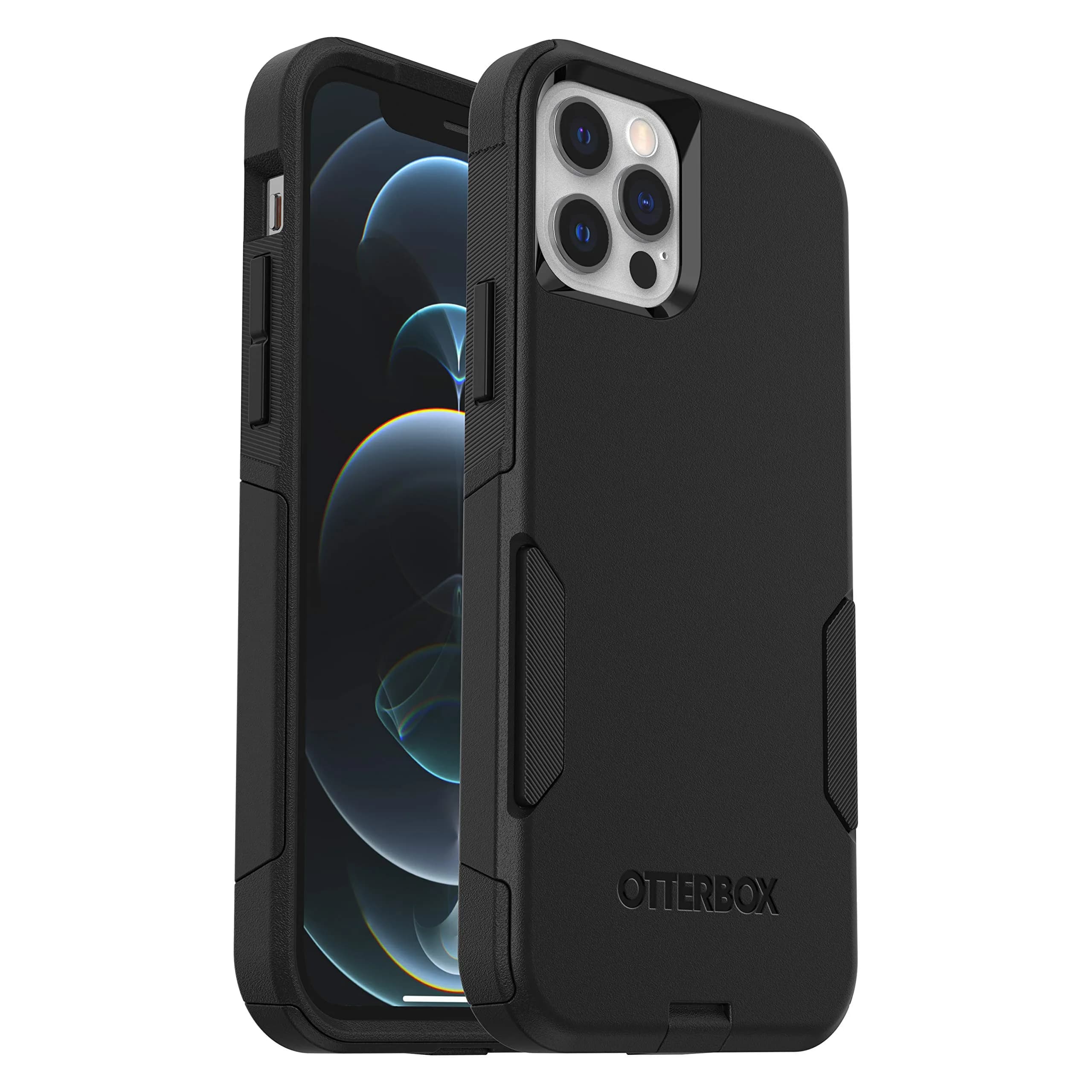 OtterBox Commuter Series Case for iPhone 12 & 12 Pro - Black | Slim & Tough, Pocket-Friendly, with Port Protection