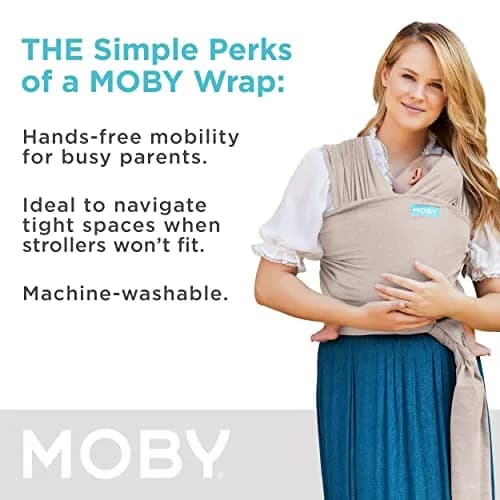 Moby Baby Wrap Carrier Element for Newborns to Toddlers (8-33lbs) | Ultra Lightweight & Adjustable thumbnail 4