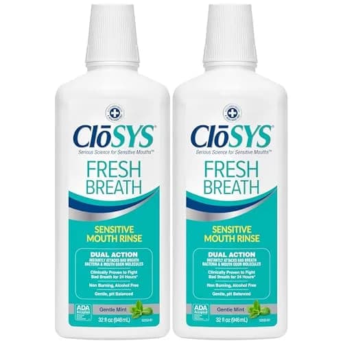 CloSYS Gentle Mint Mouthwash 1.92 L (64 Fl Oz) | Alcohol-Free Bad Breath Treatment thumbnail 1