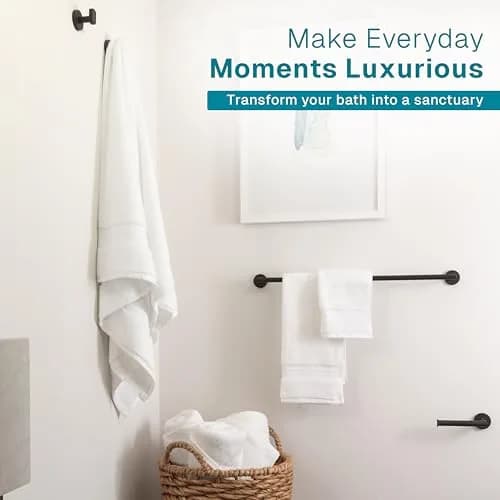 Fabdreams 100% Organic Cotton Bath Towel Set | GOTS Certified | 700 GSM | 6-Piece White thumbnail 6