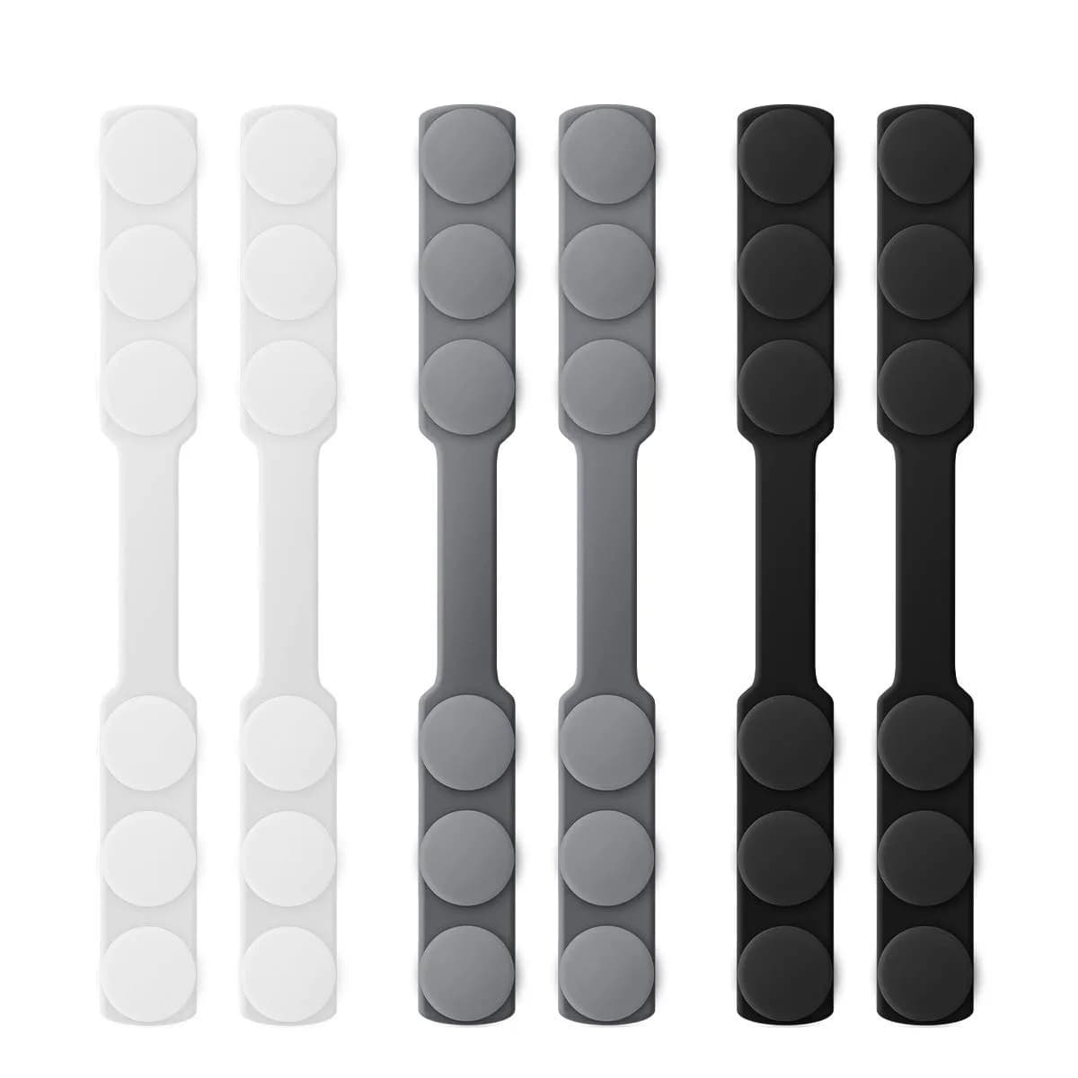 WHATOOK Silicone Mask Extender Strap 6pcs | Adjustable Ear Saver for Masks, Protect Ears, Back of Head (6 Count Pack) - main product image