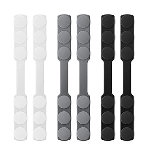 WHATOOK Silicone Mask Extender Strap 6pcs | Adjustable Ear Saver for Masks, Protect Ears, Back of Head (6 Count Pack) thumbnail 1