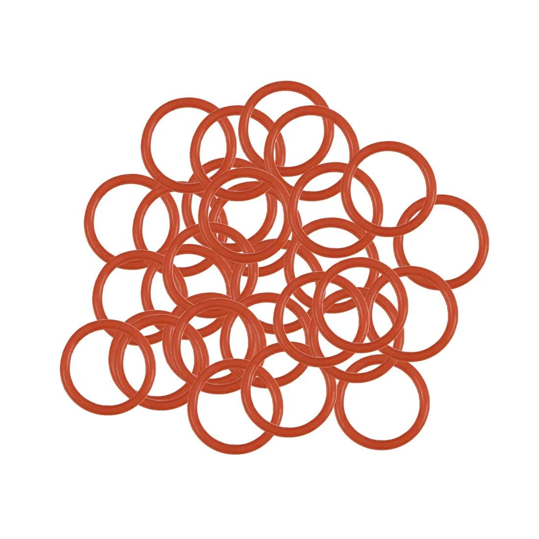 uxcell Silicone O-Ring, 10mm OD, 8mm ID, 1mm Width | Wide Temperature Range, High Resistance