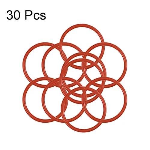 uxcell Silicone O-Ring, 13mm OD, 11mm ID, 1mm Width | Wide Temperature Range for Sealing (70-120c) thumbnail 3