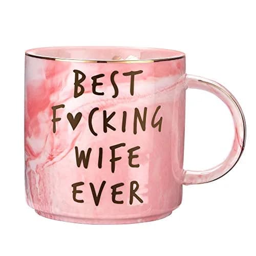Hendson Marble Ceramic Coffee Mug Cup 340ml (11.5 Fl Oz) | Romantic Gift for Wife thumbnail 1