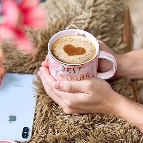 Hendson Marble Ceramic Coffee Mug Cup 340ml (11.5 Fl Oz) | Romantic Gift for Wife thumbnail 5