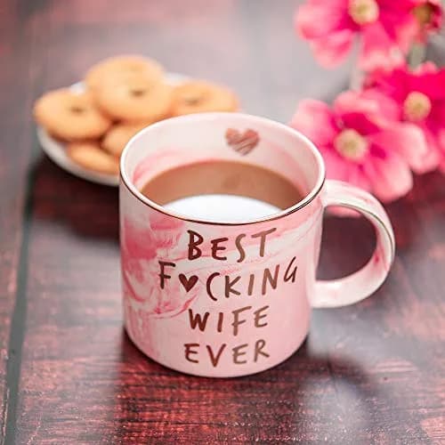 Hendson Marble Ceramic Coffee Mug Cup 340ml (11.5 Fl Oz) | Romantic Gift for Wife thumbnail 7