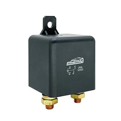 iRhapsody 12V DC 250A Continuous Duty SPST 4-Pin High Power Relay | Split Charge Relay for Heavy Duty Applications thumbnail 1