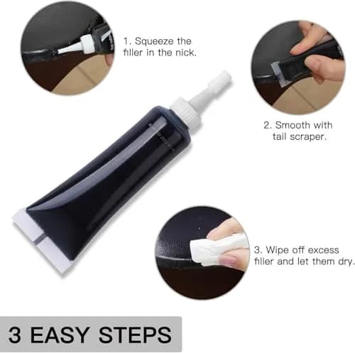 SEISSO 12 Colors Leather Repair Kit | Heavy Duty Vinyl, for Furniture Car Seats Couches Sofa Shoes Boat, Purses Jacket Leather Paint thumbnail 6