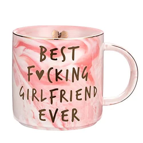 Hendson Pink Marble Mug 11.5oz | Romantic Coffee Cup for Her thumbnail 1