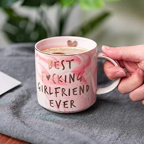 Hendson Pink Marble Mug 11.5oz | Romantic Coffee Cup for Her thumbnail 4