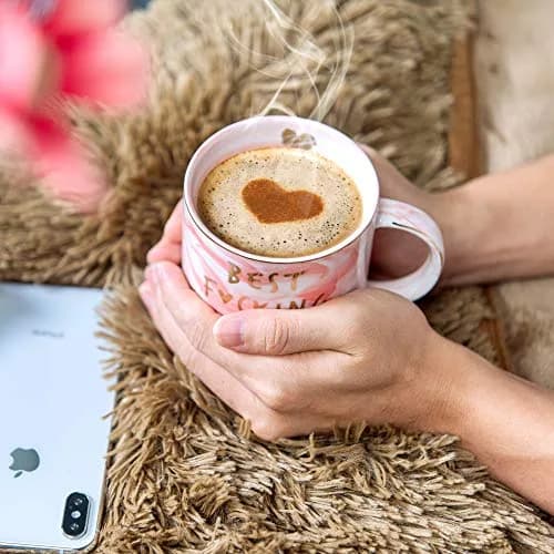 Hendson Pink Marble Mug 11.5oz | Romantic Coffee Cup for Her thumbnail 5
