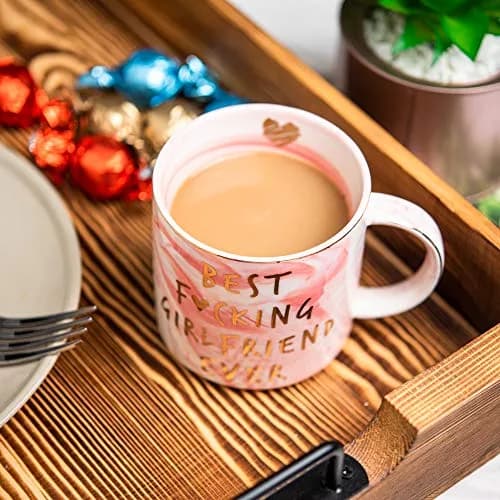 Hendson Pink Marble Mug 11.5oz | Romantic Coffee Cup for Her thumbnail 3