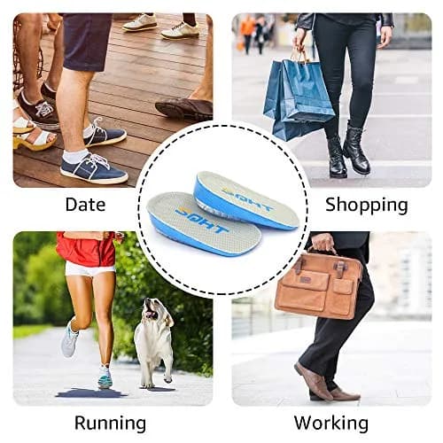 SQHT Heel Lift for Achilles Tendonitis, Heel Pain & Leg Discrepancy | 1.4" Height Boost for Men & Women thumbnail 7