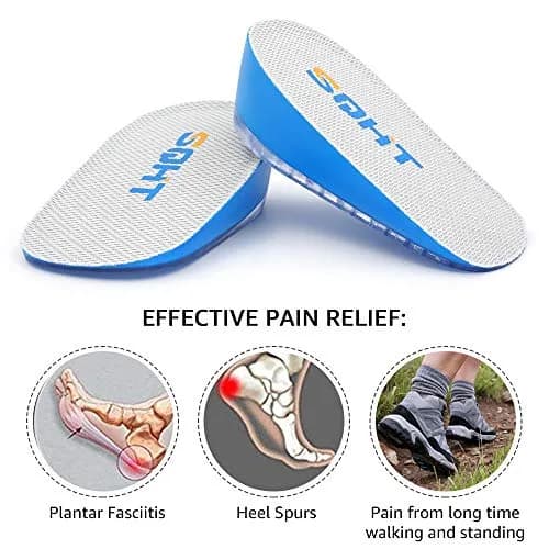 SQHT Heel Lift for Achilles Tendonitis, Heel Pain & Leg Discrepancy | 1.4" Height Boost for Men & Women thumbnail 3