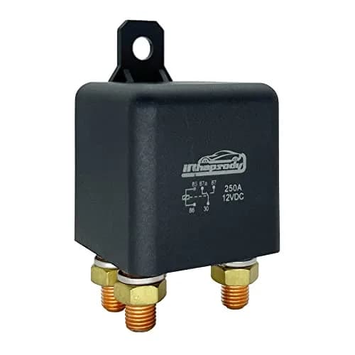 iRhapsody 250A Continuous Duty SPDT 5-Pin Relay 12VDC | High Power Split Charge Switch thumbnail 1