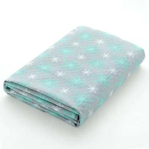 Moonsea Green Flower Splat Mat 106.7cm x 116.8cm (42x46 Inch) | Waterproof & Machine Washable Floor Protector thumbnail 4