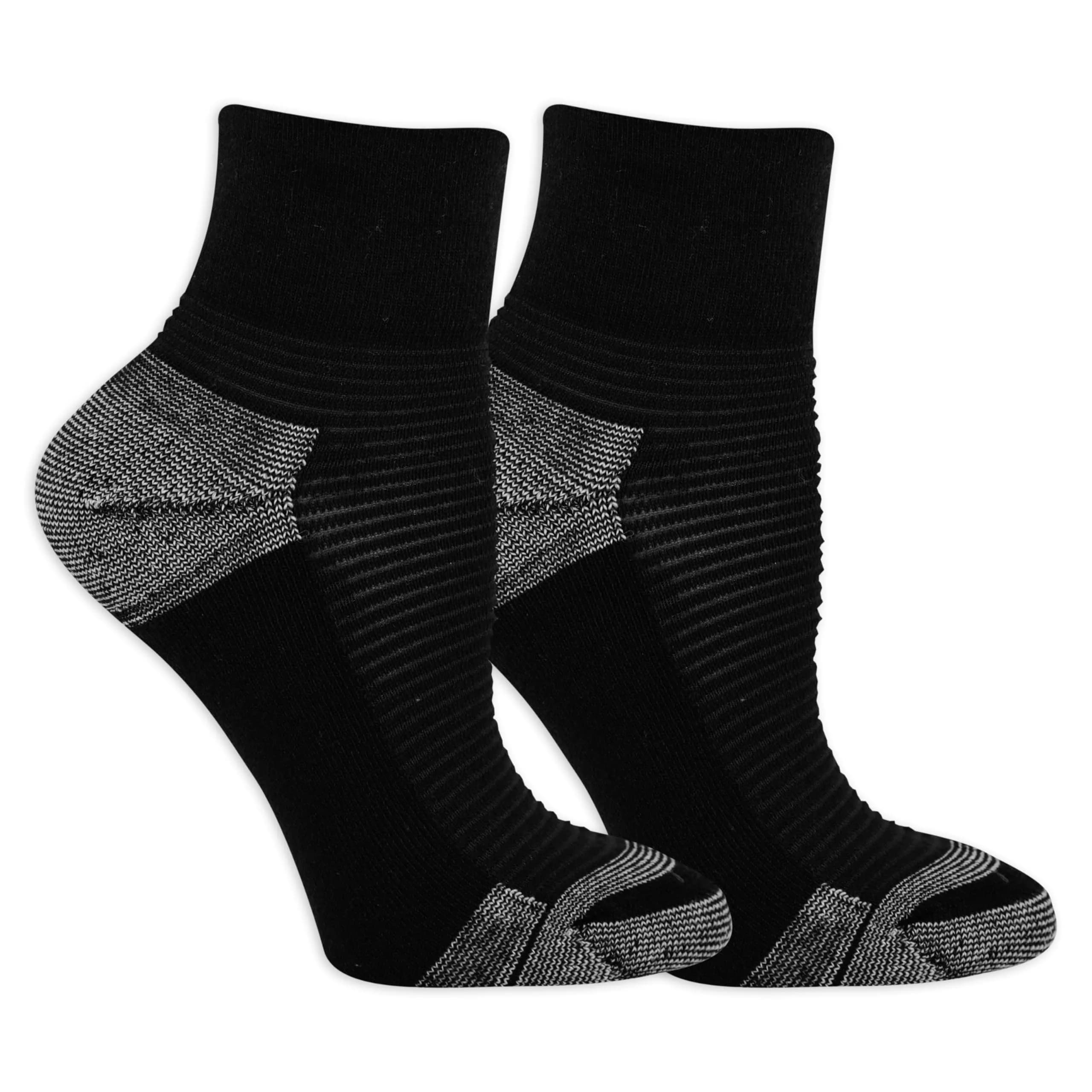Dr. Scholl's Advanced Relief Blisterguard Socks for Women | 2 Pairs, Textured Black, 4-10 US - main product image