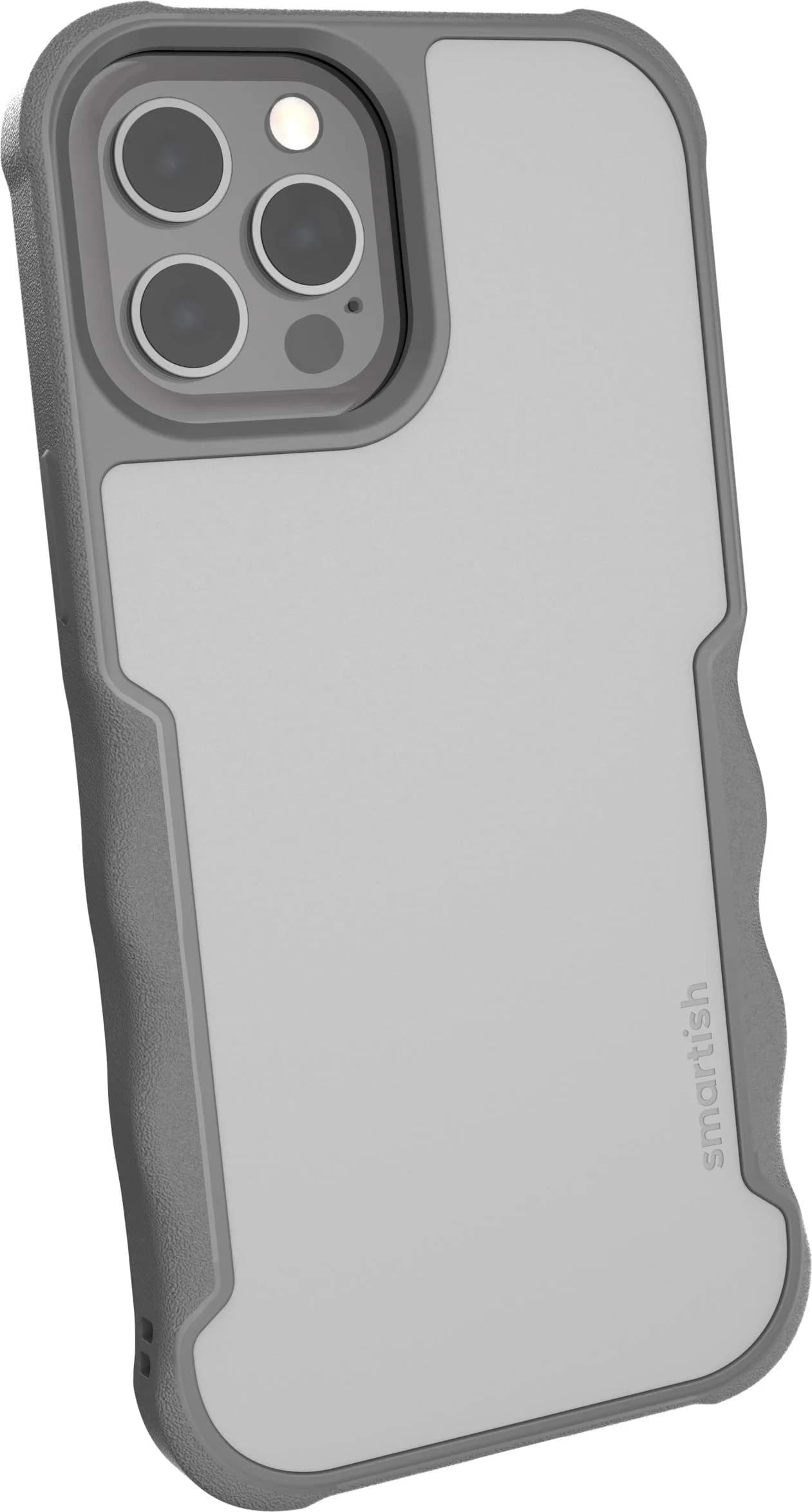 Smartish Gripzilla MagSafe Case for iPhone 12 Pro Max, Heavy Duty Grip, Gray | Shockproof Protection — Gray Area