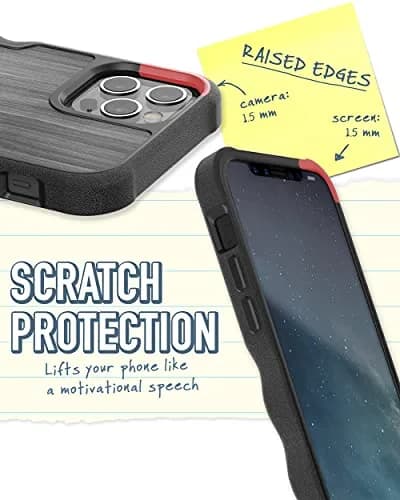 Smartish Gripzilla MagSafe Case for iPhone 12 Pro Max | Woodgrain Matte Finish thumbnail 4