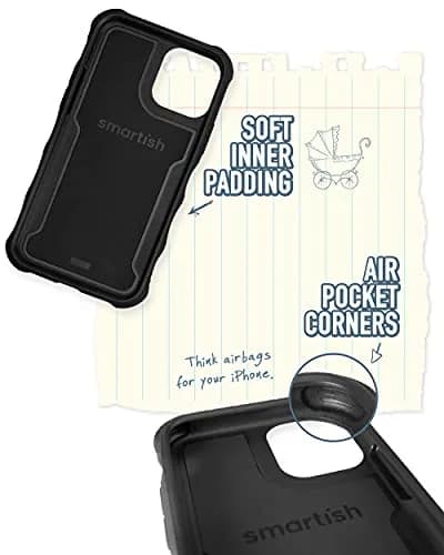 Smartish Gripzilla MagSafe Case for iPhone 12 Pro Max | Woodgrain Matte Finish thumbnail 5