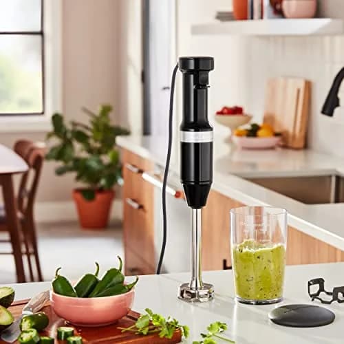 KitchenAid Variable Speed Corded Hand Blender KHBV53 Onyx Black 180W (0.24L) | Blend Smoothies, Soups & More thumbnail 4