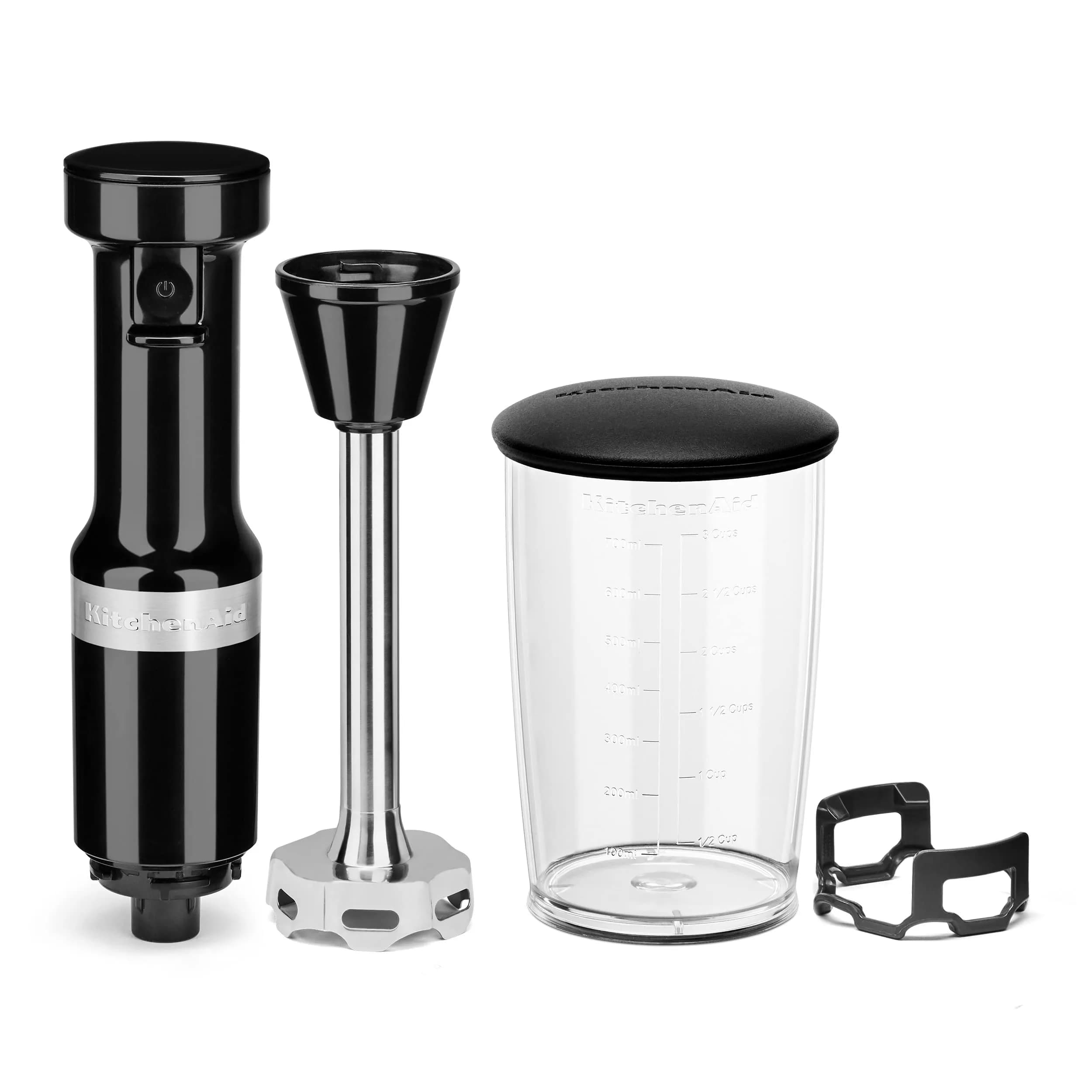KitchenAid Variable Speed Corded Hand Blender KHBV53 Onyx Black 180W (0.24L) | Blend Smoothies, Soups & More - view 3