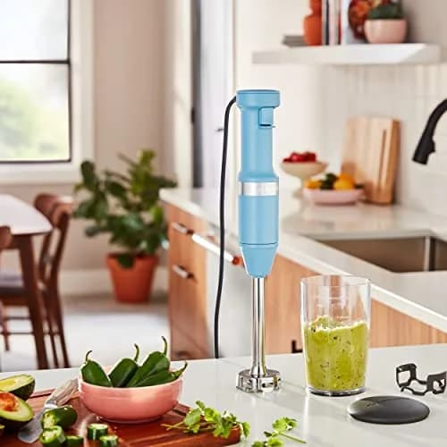 KitchenAid Variable Speed Corded Hand Blender KHBV53 Blue Velvet 180W (0.26 L) | Blends Smoothies, Soups, Sauces thumbnail 4