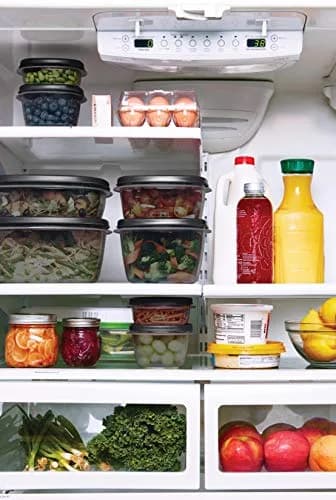 Rubbermaid EasyFindLids Food Storage Containers with SilverShield Antimicrobial Protection, 42-Piece Set, BPA-Free, Grey | Airtight & Nesting Kitchen Pantry Storage thumbnail 6