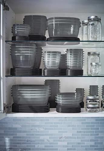 Rubbermaid EasyFindLids Food Storage Containers with SilverShield Antimicrobial Protection, 42-Piece Set, BPA-Free, Grey | Airtight & Nesting Kitchen Pantry Storage thumbnail 7