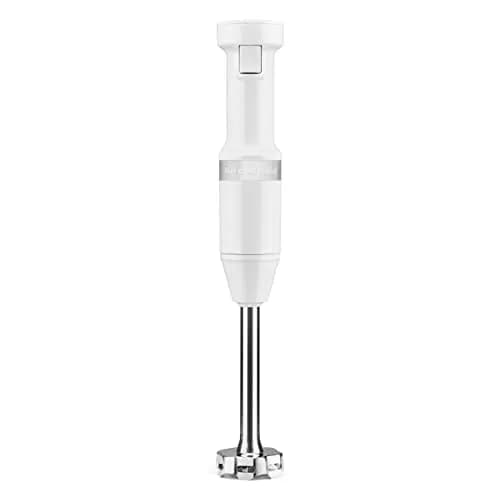 KitchenAid Variable Speed Corded Hand Blender KHBV53 White 180W (0.24 Gallon) | Blends Smoothies, Soups, Sauces thumbnail 1