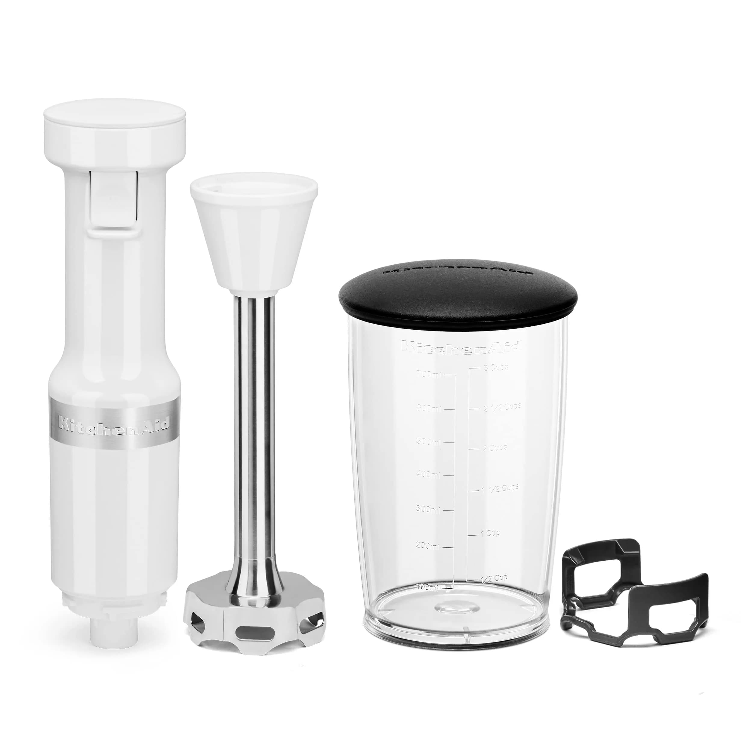 KitchenAid Variable Speed Corded Hand Blender KHBV53 White 180W (0.24 Gallon) | Blends Smoothies, Soups, Sauces - view 3