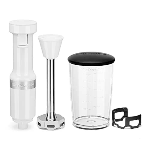 KitchenAid Variable Speed Corded Hand Blender KHBV53 White 180W (0.24 Gallon) | Blends Smoothies, Soups, Sauces thumbnail 3