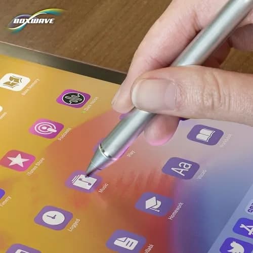 BoxWave AccuPoint Active Stylus for Lenovo ThinkPad X13 | Ultra-Fine 2mm Tip, 12H Battery, Metallic Silver thumbnail 8