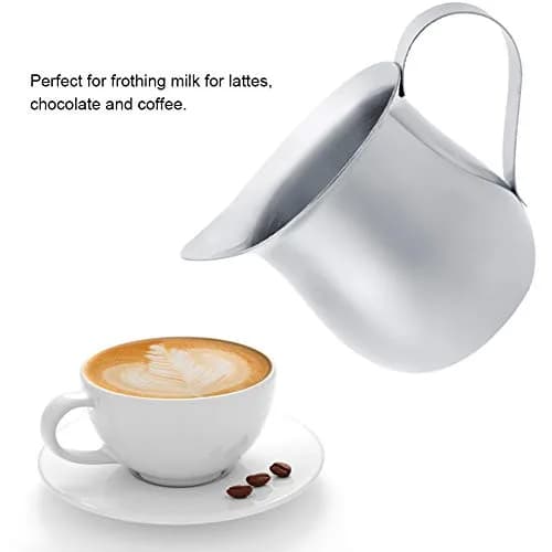 CHICIRIS Stainless Steel Milk Jug 90ml | Coffee Frothing Pitcher for Espresso Machines thumbnail 4