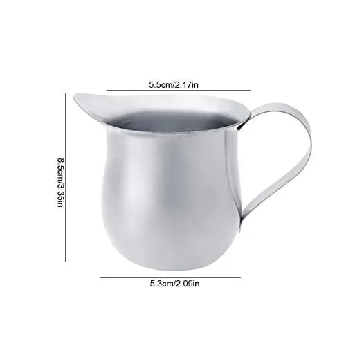 CHICIRIS Stainless Steel Milk Jug 90ml | Coffee Frothing Pitcher for Espresso Machines thumbnail 8