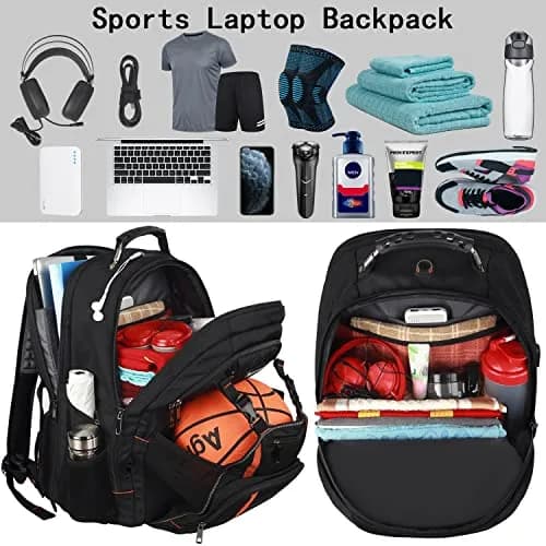 YALIXIAN Extra Large 18.4 Inch Laptop Backpack 55L (46.5cm x 41.4cm x 25.9cm) | Water Resistant RFID Anti-Theft Travel Backpack thumbnail 3