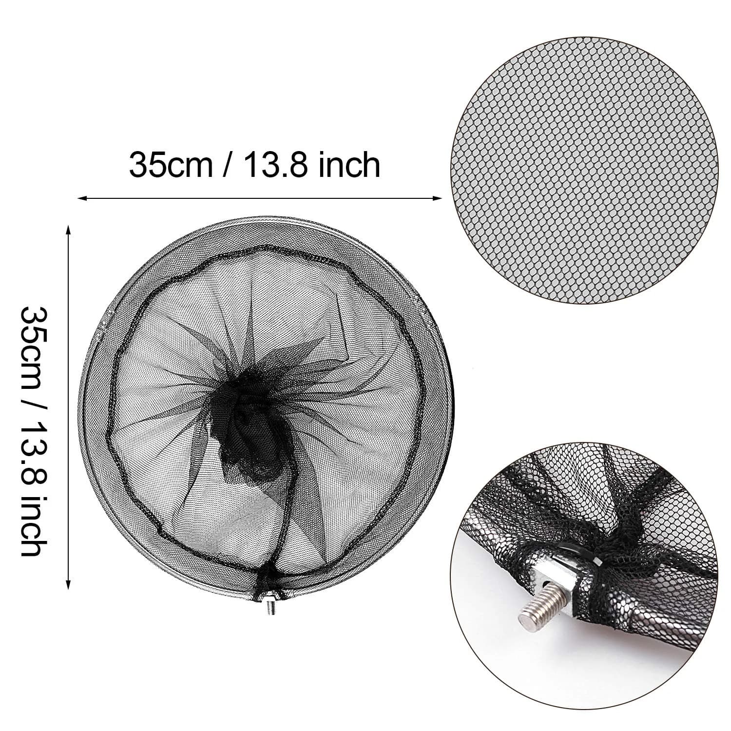 Mingjieus Pool Skimmer Net with 58" Stainless Steel Telescopic Pole | Heavy Duty Leaf Rake for Pools & Ponds - view 2