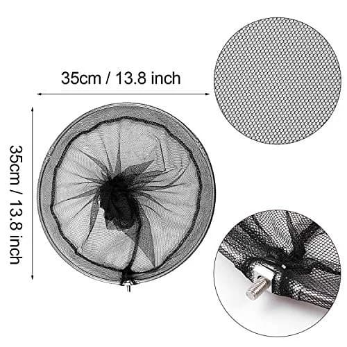 Mingjieus Pool Skimmer Net with 58" Stainless Steel Telescopic Pole | Heavy Duty Leaf Rake for Pools & Ponds thumbnail 2
