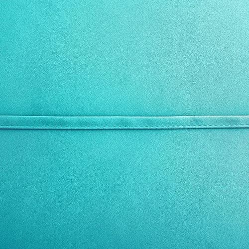 KOUFALL Turquoise Short Curtains - 24 Inch Length | Blackout Room Darkening, Rod Pocket, Set of 2 thumbnail 4